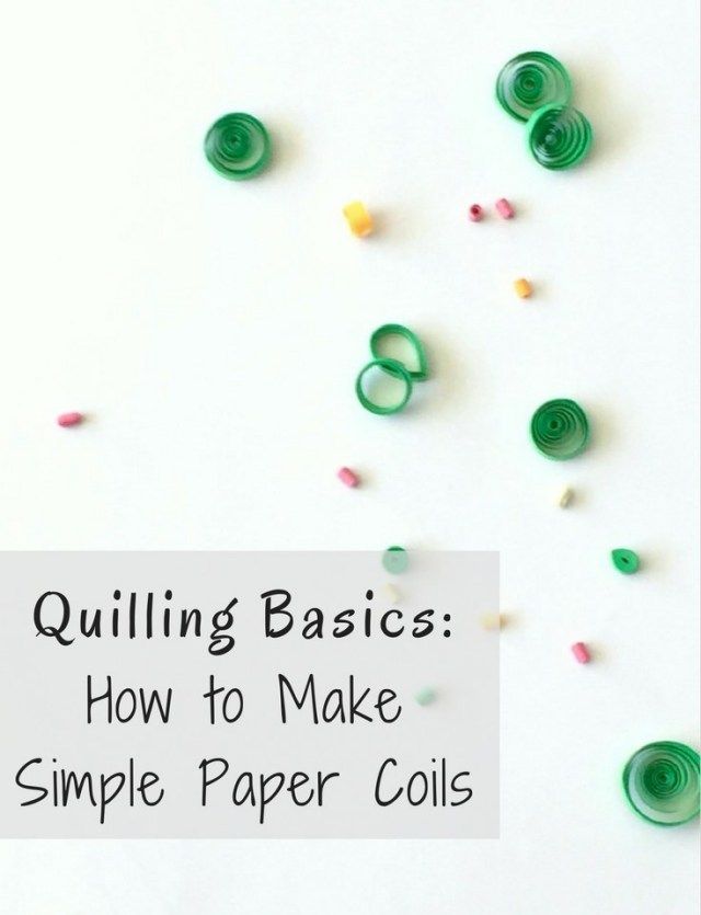 Quilling Basics: How to Make Simple Paper Coils